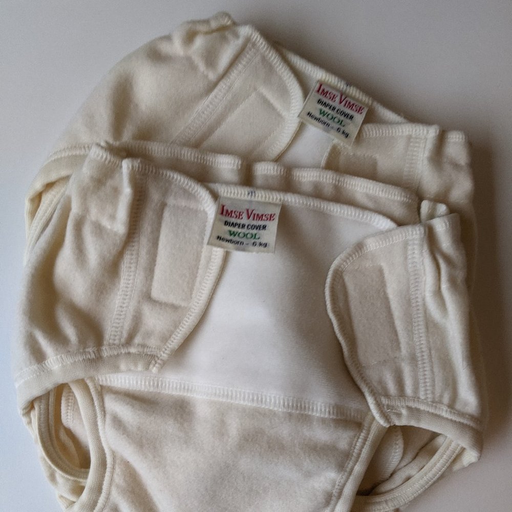 2 Wool Diaper Liners